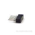 Conector hembra mecanizado con paso de 2,54 mm 4P